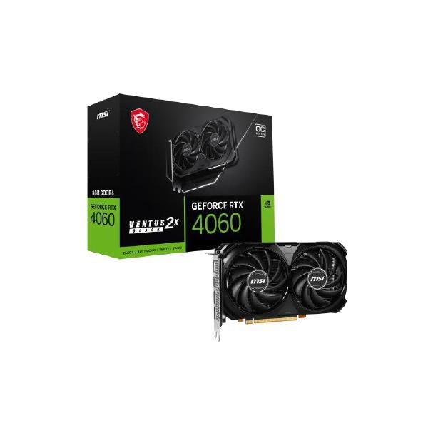 MSI GeForce RTX 4060 VENTUS 2X BLACK 8G OC グラフィックスボード VD8560 0824142330302