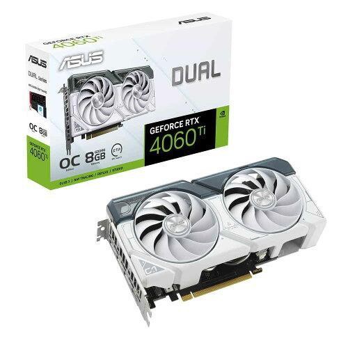 ASUS グラフィックボード DUAL-RTX4060TI-O8G-WHITE 0197105228726
