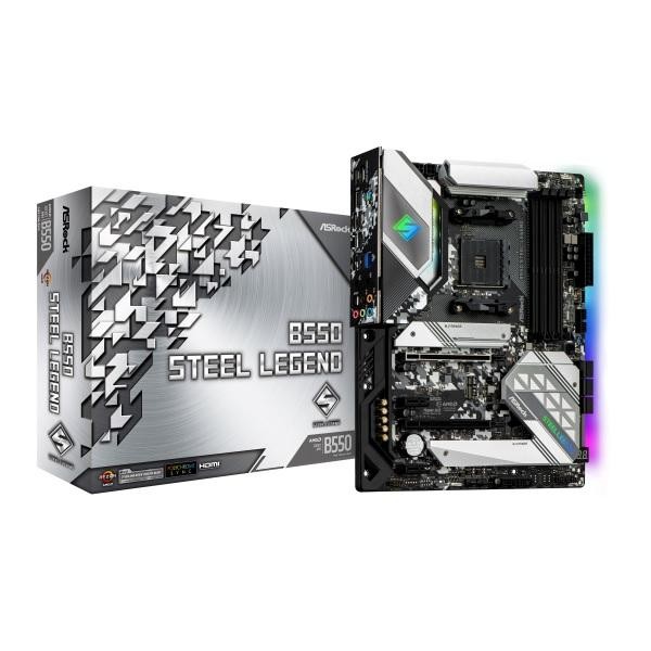 ASRock マザーボード B550 Steel Legend AMD B550チップセット搭載 4710483931574