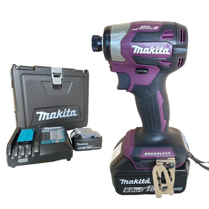 Makita マキタ 充電式インパクトドライバ バッテリ2本仕様 オーセンティックパープル 0088381779142
