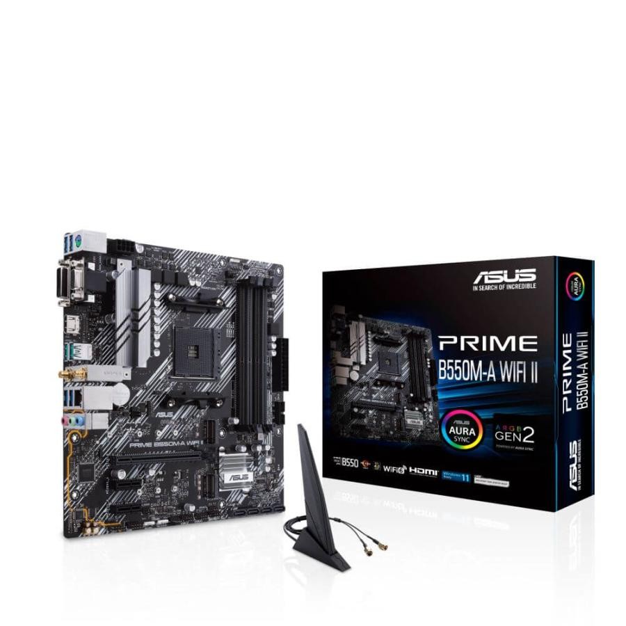 ASUS エイスース マザーボード AMD B550  PRIME B550M-A WIFI II 0195553309745