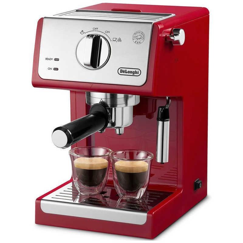 デロンギ DeLonghi エスプレッソカプチーノメーカー ECP3220J-R パッションレッド 4988371024190