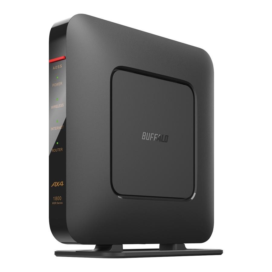 BUFFALO バッファロー 無線LANルーター  WSR-1800AX4P/DBK  ブラック 4981254067994
