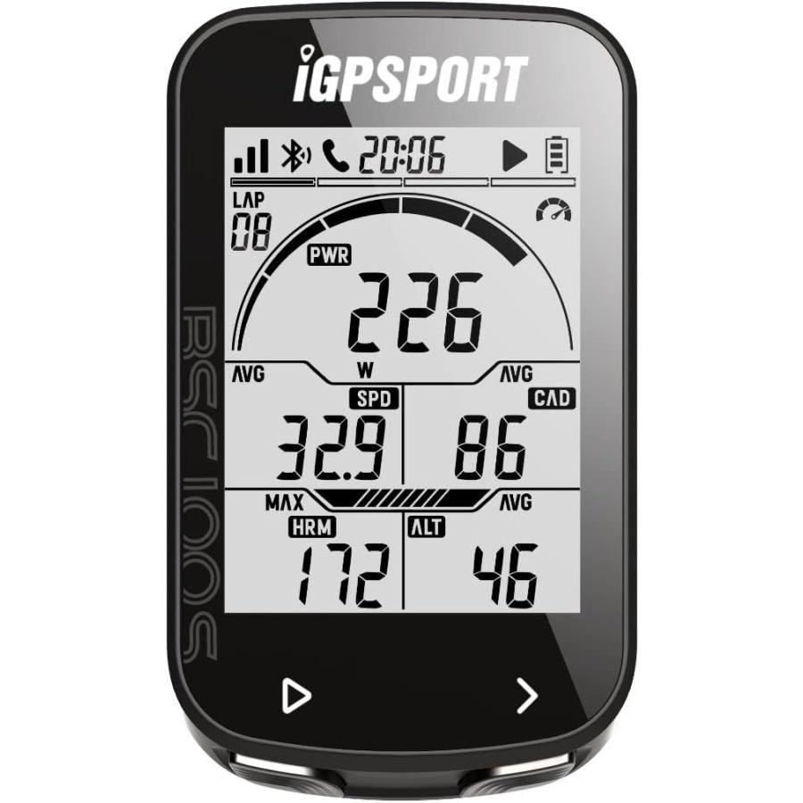 iGPSPORT アイジーピースポーツ サイクルコンピューター BSC100S ブラック 6970817350473