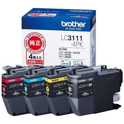 brother ブラザー インクカートリッジ LC3111-4PK 4色パック　4977766779203